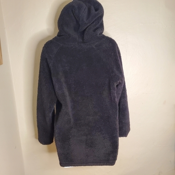 Victoria' Secret PINK Teddy Quarter Zip Pullover Womens XS Black - Picture 3 of 6